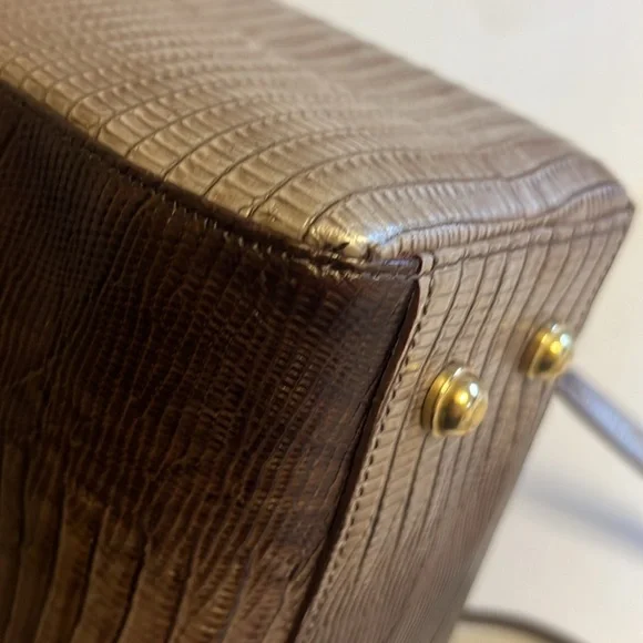 Brahmin Mini Arno Sable Lizard Fashion